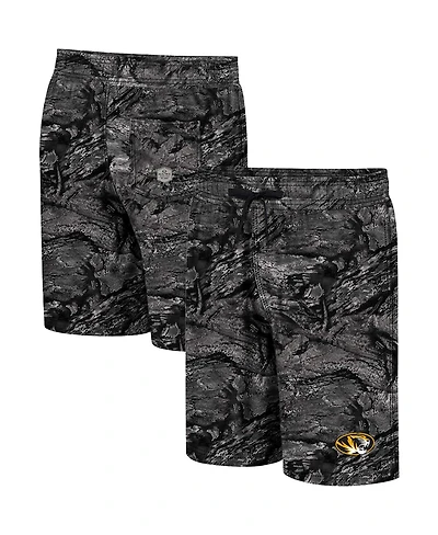 Colosseum Men's Charcoal Missouri Tigers Real Tree Aspect Ohana Swim Shorts
