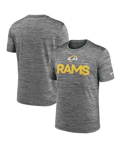 Nike Men's Anthracite Los Angeles Rams Blitz Velocity Modern Performance T-Shirt