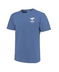 Image One Men's and Women's Royal Smu Mustangs Scenic Comfort Colors T-Shirt