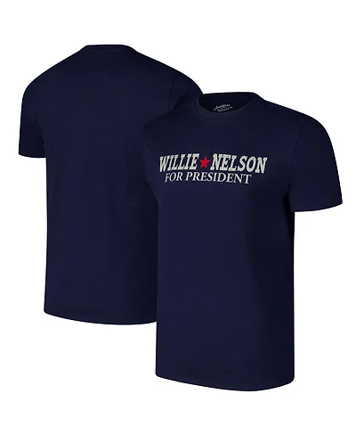 American Needle Men's Navy Willie Nelson Crew Neck T-Shirt