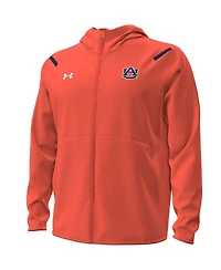 Under Armour Men's Orange Auburn Tigers Unstoppable Performance Fleece Hoodie Half-Zip Jacket