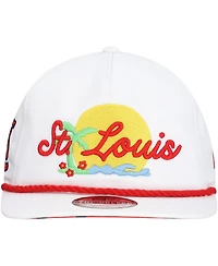 New Era Men's White St. Louis Cardinals Paradise Golfer Adjustable Hat