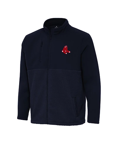 Antigua Men's Navy Boston Red Sox Daily Fused Full-Zip Jacket
