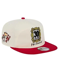 New Era Men's White/Red Friends 30th Anniversary Golfer Snapback Hat