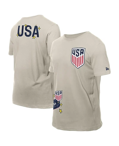 New Era Men's Light Beige Usmnt Logo Select T-Shirt