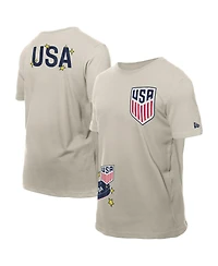 New Era Men's Light Beige Usmnt Logo Select T-Shirt