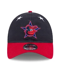 New Era Men's Navy/Red Baltimore Orioles 2025 Mlb All-Star Game Workout 9TWENTY Adjustable Hat