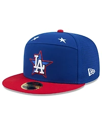 New Era Men's Blue/Red Los Angeles Dodgers 2025 Mlb All-Star Game Workout Side Patch 59FIFTY Fitted Hat
