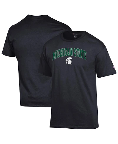 Champion Men's Black Michigan State Spartans Arched Logo T-Shirt