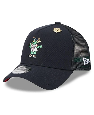 New Era Men's Navy Houston Astros 2025 Big League Chew A-Frame 9FORTY Adjustable Trucker Hat