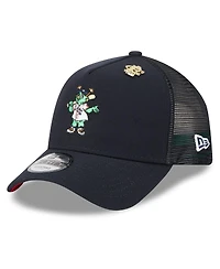 New Era Men's Navy Houston Astros 2025 Big League Chew A-Frame 9FORTY Adjustable Trucker Hat