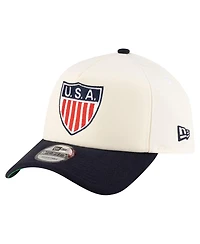 New Era Men's Cream Usmnt 1950 Retro Foam 9FORTY Adjustable Hat