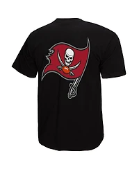 Mitchell & Ness Men's Black Tampa Bay Buccaneers 50th Anniversary Ship Sword T-Shirt
