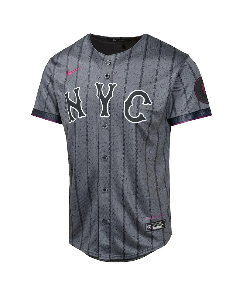 Nike Big Boys and Girls Juan Soto Gray New York Mets City Connect Limited Jersey