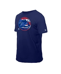 New Era Men's Navy York Mets Puerto Rican Flag Logo T-Shirt