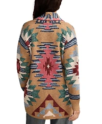 Lucky Brand Women's Southwest Shawl-Collar Cotton Cardigan