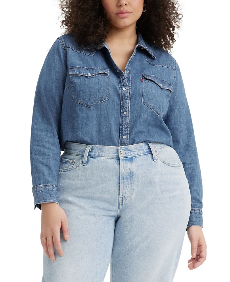Levi's Trendy Plus Essential Western Cotton Shirt