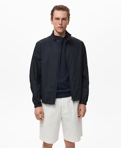 Mango Men's Cotton Bomber Jacket