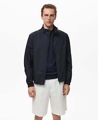 Mango Men's Cotton Bomber Jacket