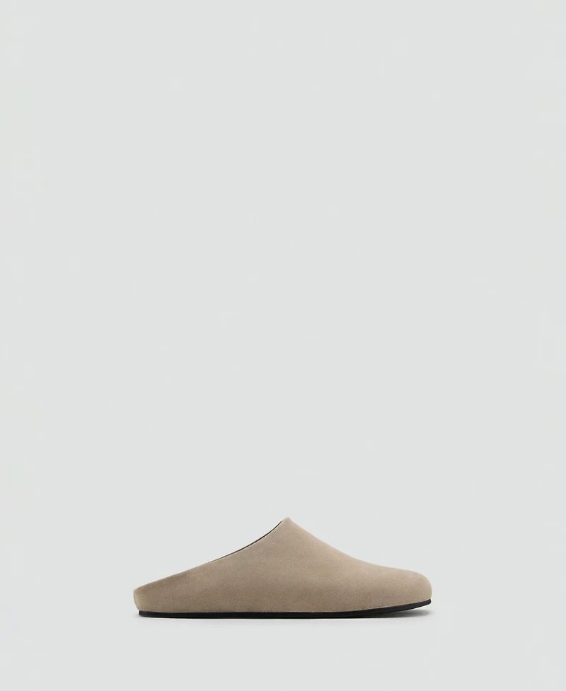 Mango Men's Suede Leather Clogs