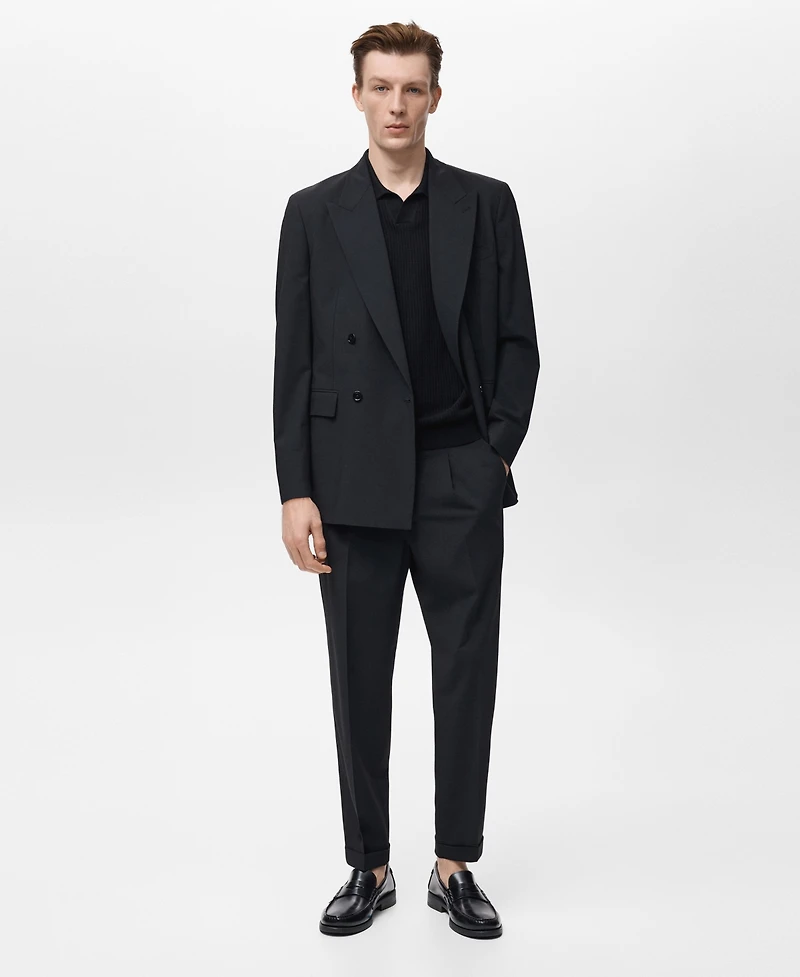 Mango Men's Boston Regular-Fit Suit Pants