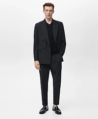 Mango Men's Boston Regular-Fit Suit Pants
