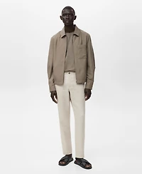 Mango Men's Slim-Fit Linen Pants