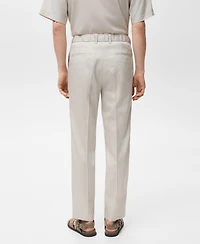 Mango Men's Lyocell Cotton Jogger Pants
