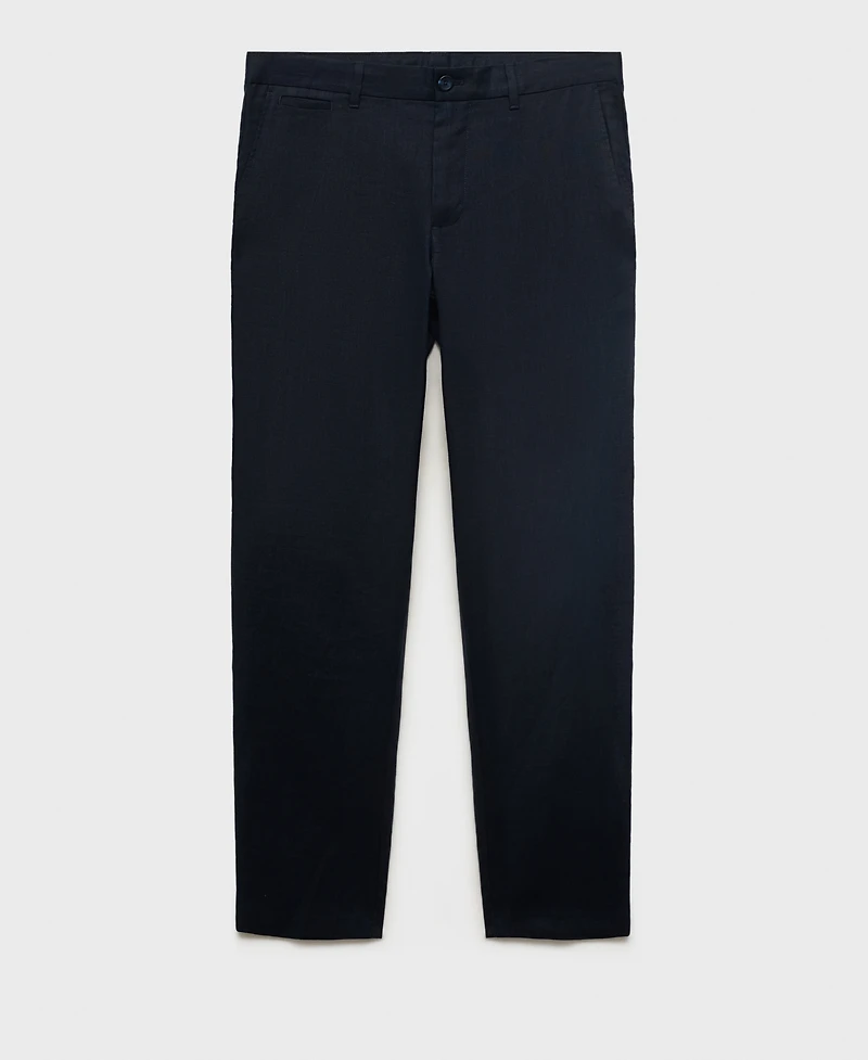Mango Men's Slim-Fit Linen Pants