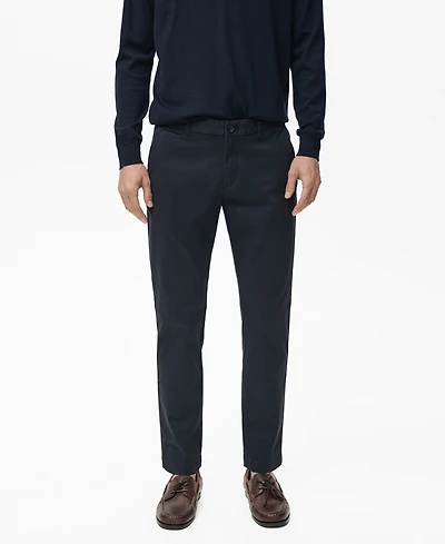 Mango Men's Prato Cropped Tapered Chino Pants