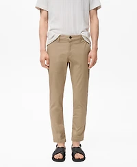 Mango Men's Prato Cropped Tapered Chino Pants