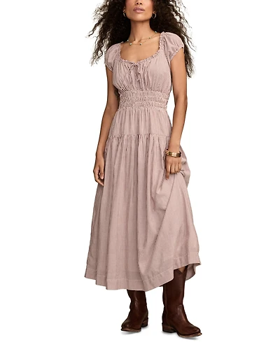 Lucky Brand Women's Light My Fire Maxi Slip Dress