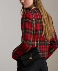 Lauren Ralph Pebbled Leather Bradley Crossbody Wallet