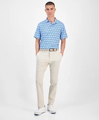 Pga Tour Men's All-Over Geometric Polo Shirt
