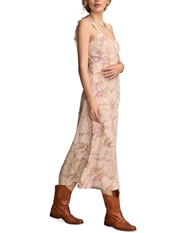 Lucky Brand Women's Sweetheart-Neck Sleeveless Midi Dress