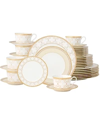 Noritake Trefolio 40-Pc. Dinnerware Set, Service for 8