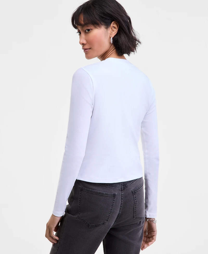 On 34th Women's Long-Sleeve Top, Macy's Exclusive