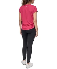 Dkny Sport Women's Crewneck Short-Sleeve Side-Ruched Top