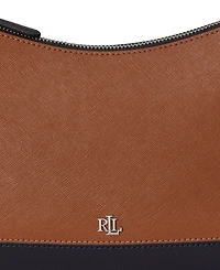 Lauren Ralph Lauren Two-Tone Leather Small Danni Bag