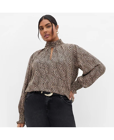 City Chic Women's Indie Print Top