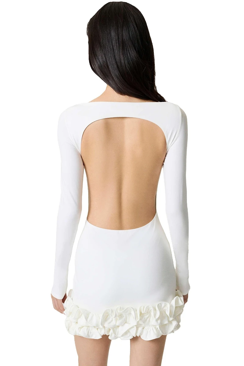 Nocturne Women's Frill Detailed Jersey Mini Dress