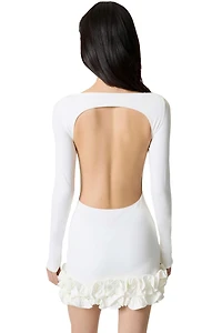Nocturne Women's Frill Detailed Jersey Mini Dress