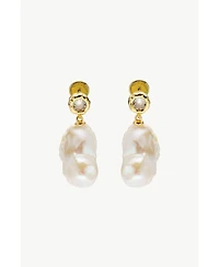 Classicharms Skyler Freshwater Baroque Pearl Drop Earrings