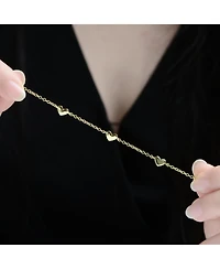 GiGiGirl 14K Gold Plated Station Bracelet 2-Piece Set