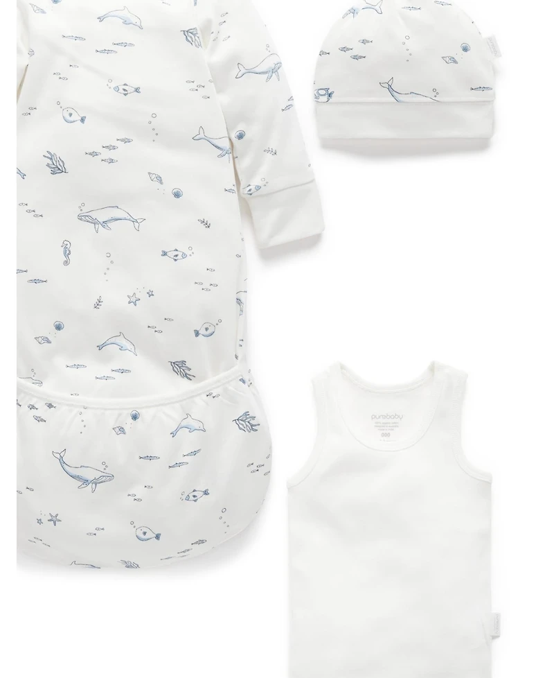Purebaby Baby Boys Newborn Hospital Pack 6 Piece