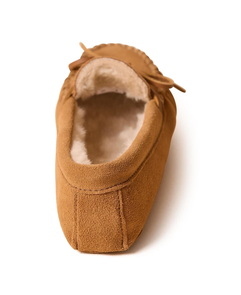 Minnetonka Women's Suede Pile Lined Softsole Slippers
