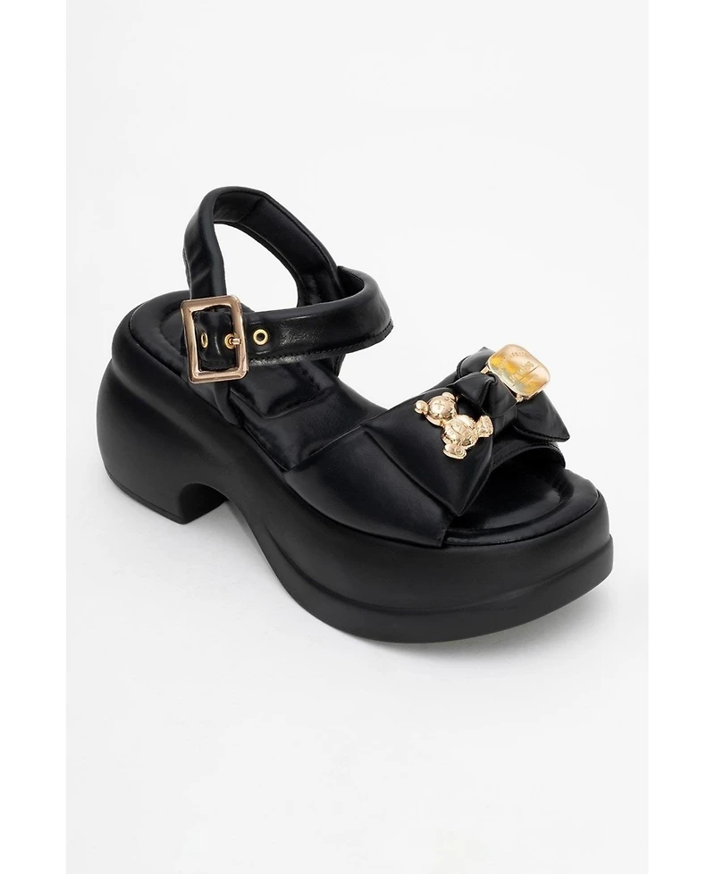 Merida Buckle Platform Sandal (Women)