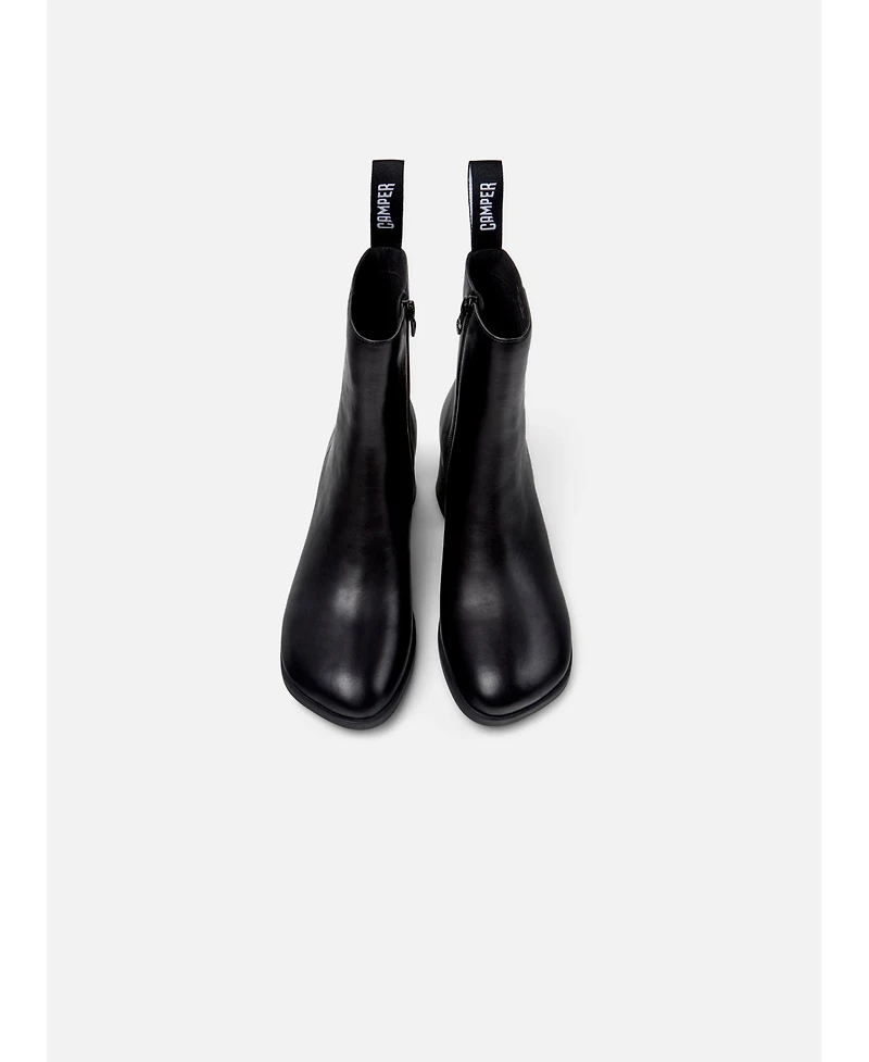 Camper Kora Leather Zip Bootie