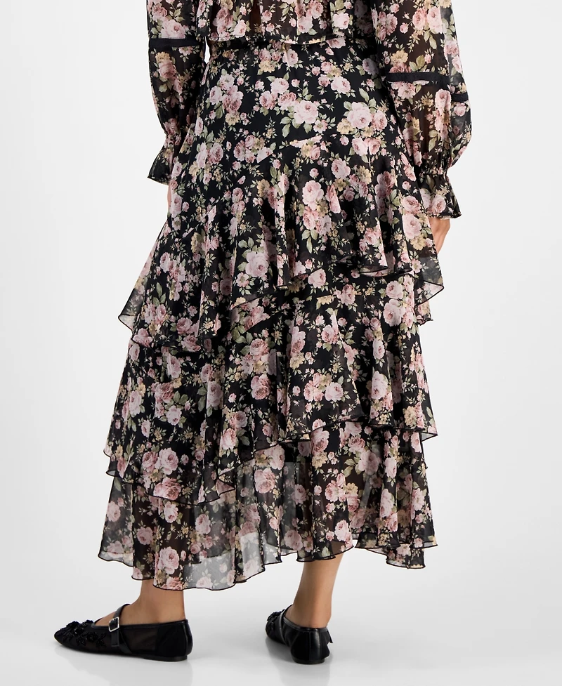 And Now This Women's Tiered Ruffle Midi Skirt, Macy's Exclusive