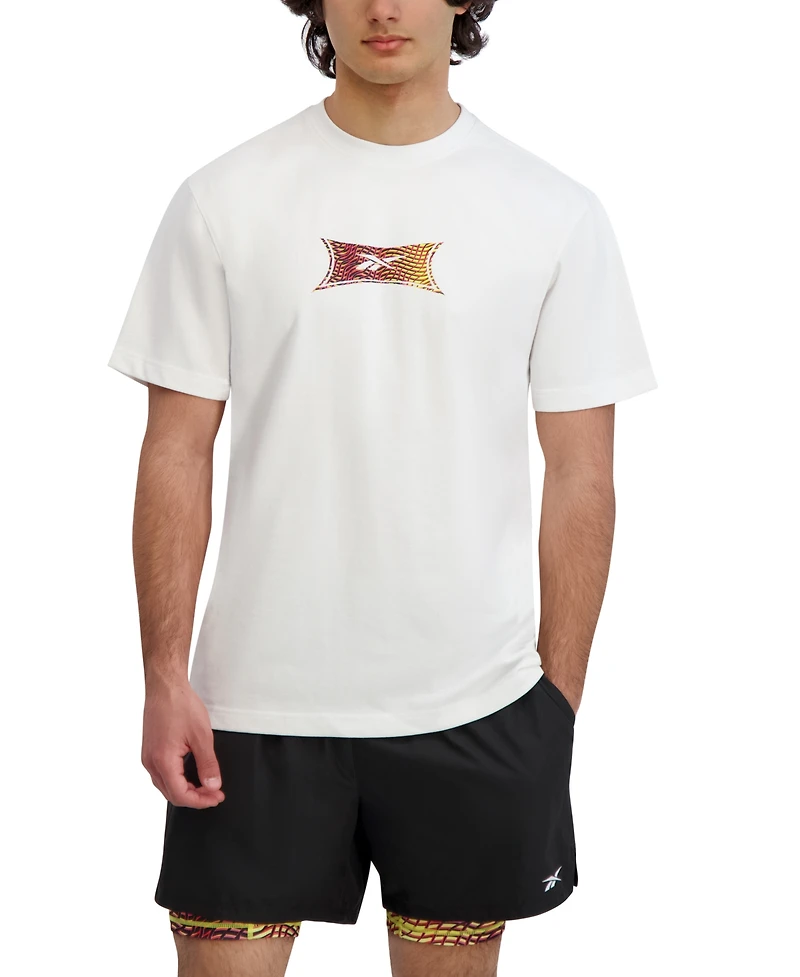 Reebok Men's Gs Hype Relaxed Fit Short Sleeve Logo T-Shirt